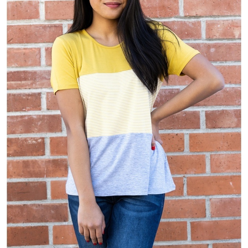 PLUS Color Block Top